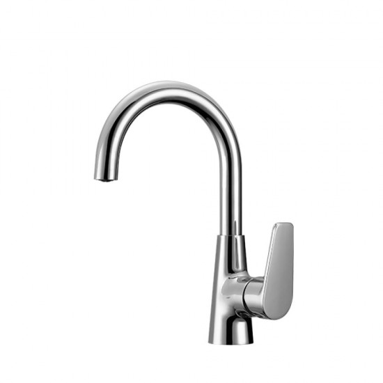 FERRA ROUND KITCHEN MIXER - SWİVEL ADAPTOR (L PIPE) - CHROME