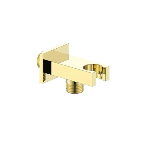 Square Shower Outlet Gold